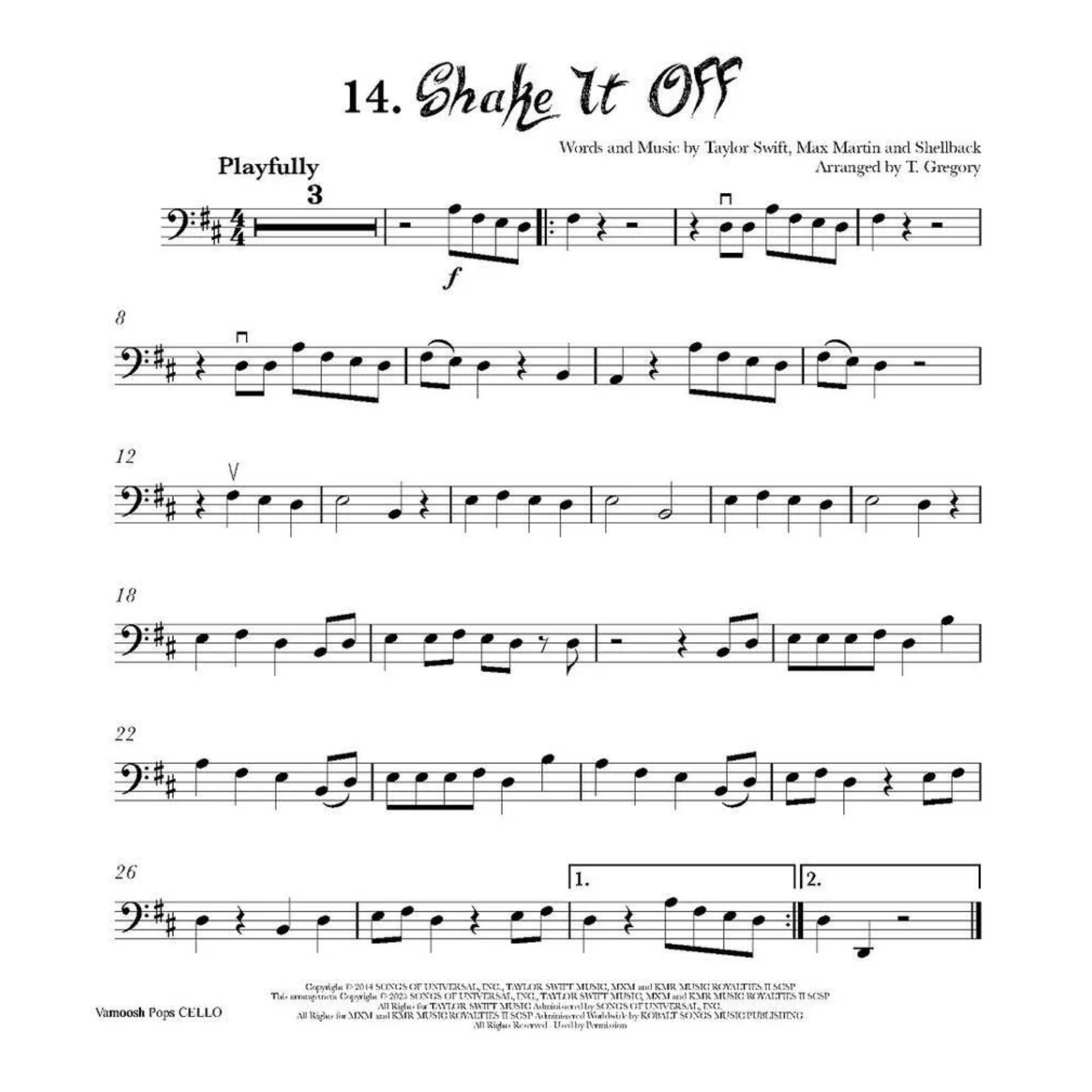 Vamoosh Pops Cello Book