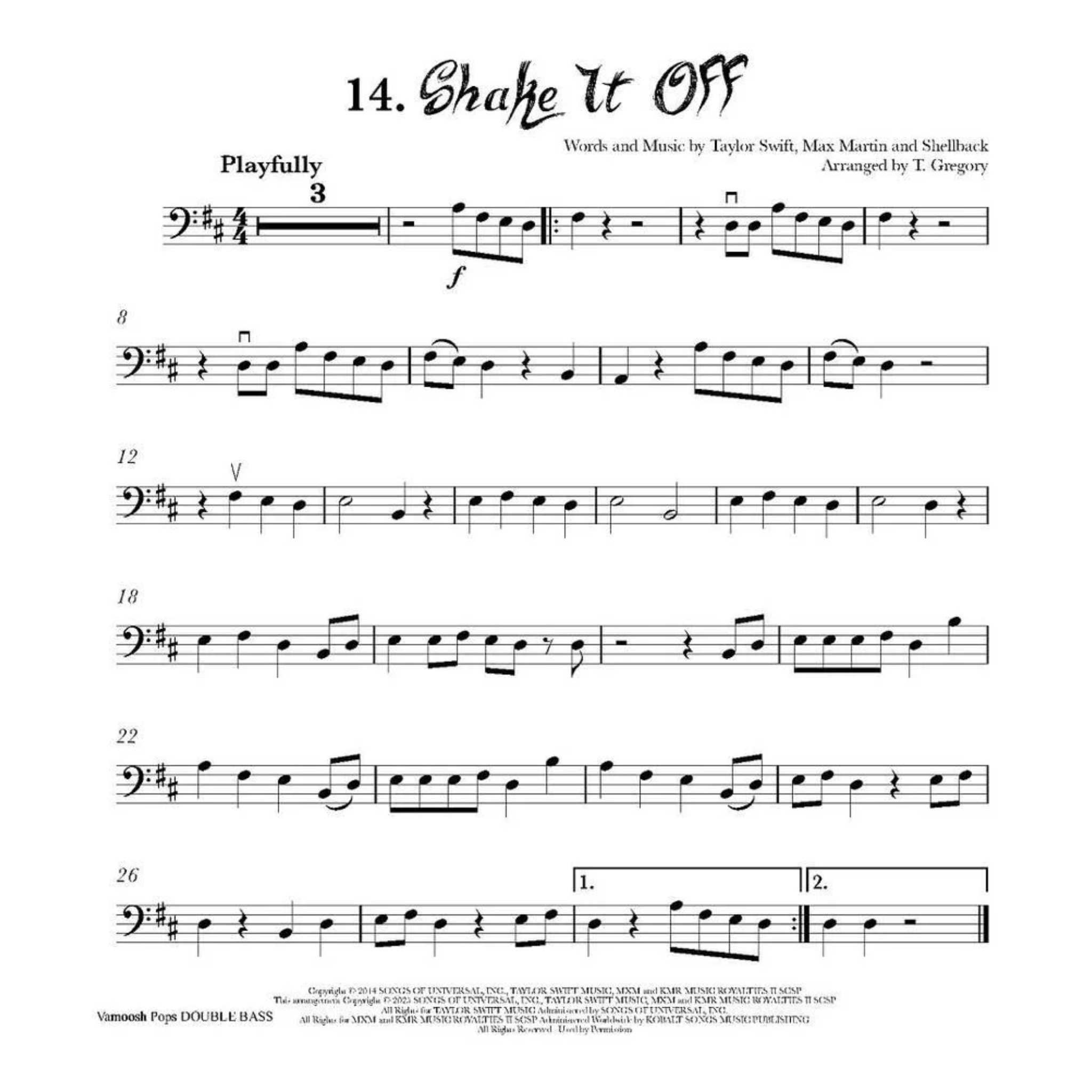 Vamoosh Pops Double Bass Book