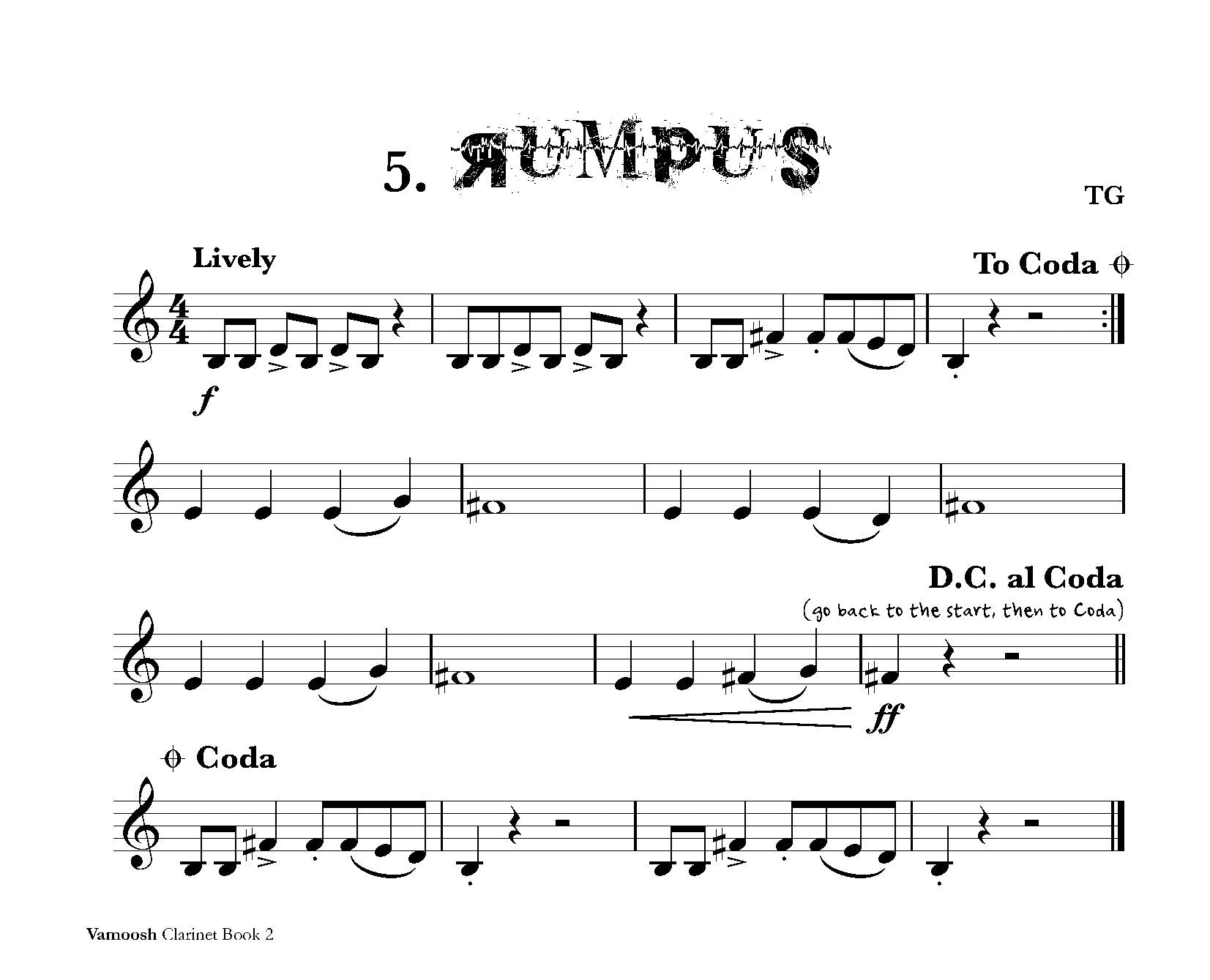 Vamoosh Clarinet Book 2