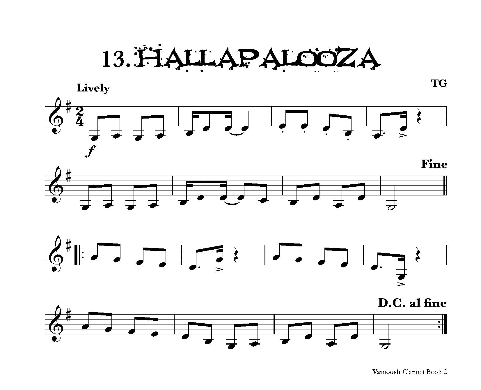 Vamoosh Clarinet Book 2