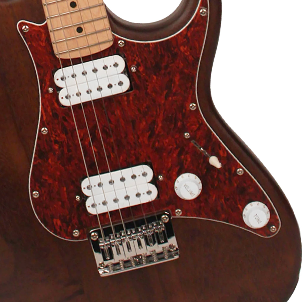 Cort G100 HH Electric Guitar, Open Pore Walnut