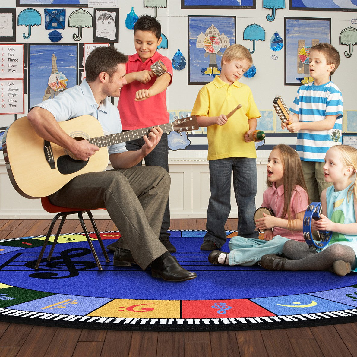 NoteWorthy Rug 4m Diameter Elementary Large