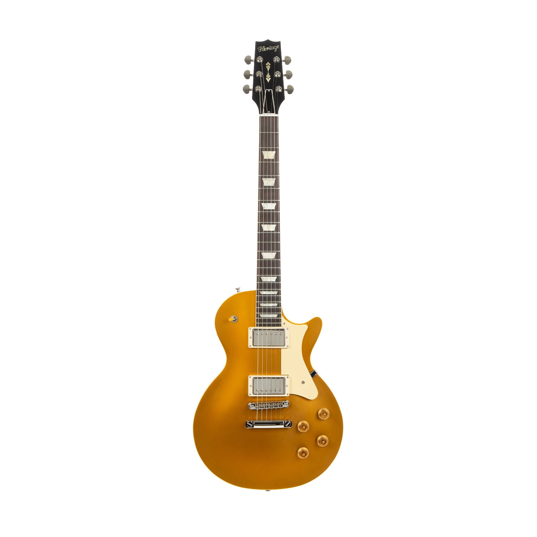 Heritage Custom Shop Core Collection H-150 Plain Top Electric Guitar with Case, Gold Top