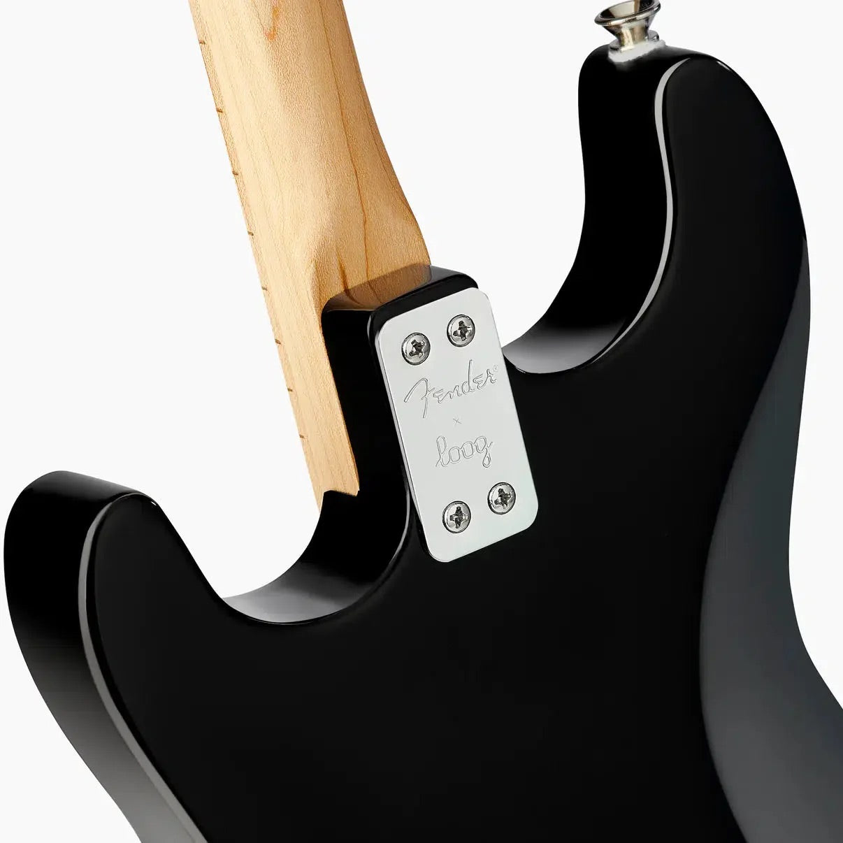 Fender x Loog Stratocaster 3-String Electric Guitar, Black