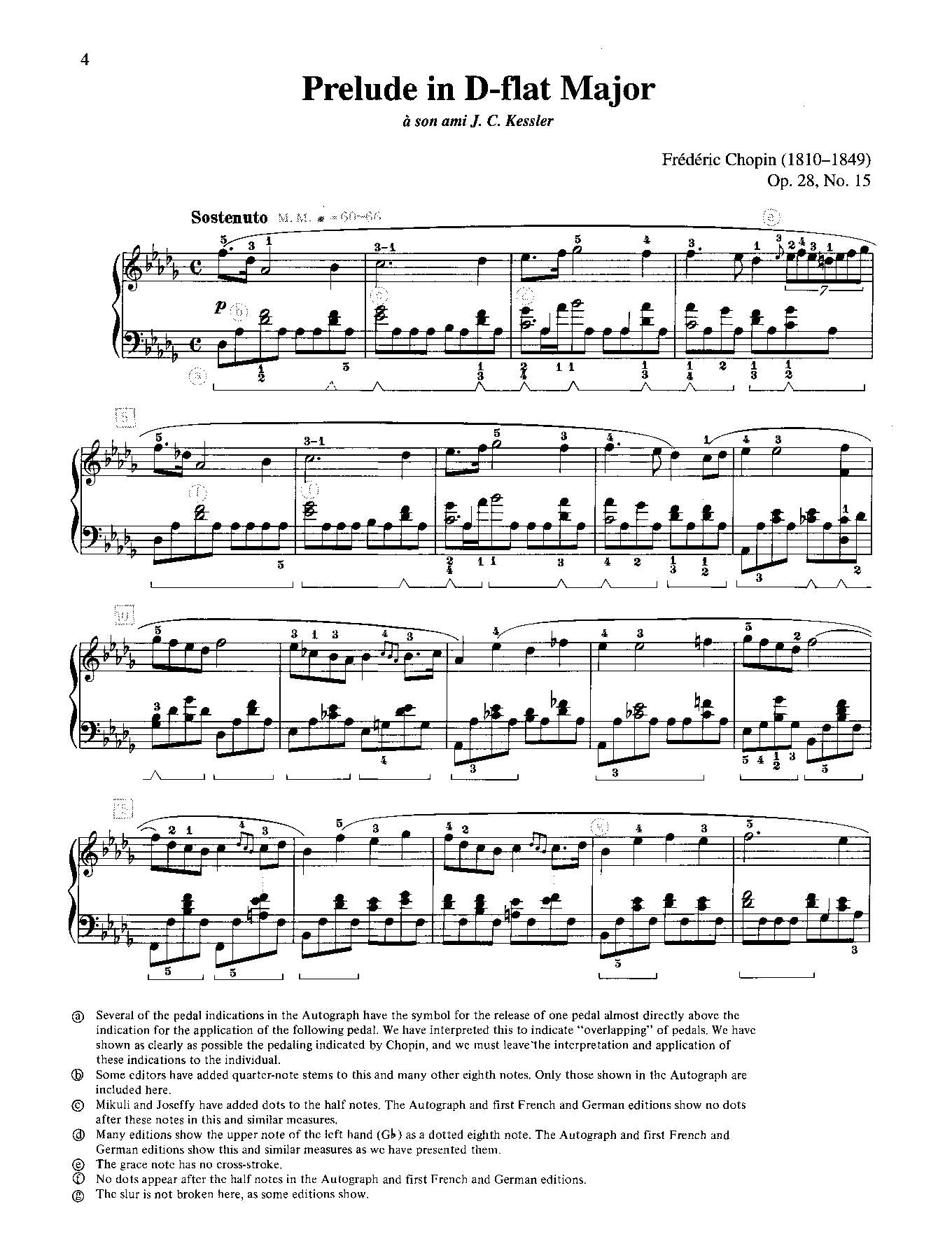 Chopin: Prelude in D-flat Major, Opus 28, No. 15