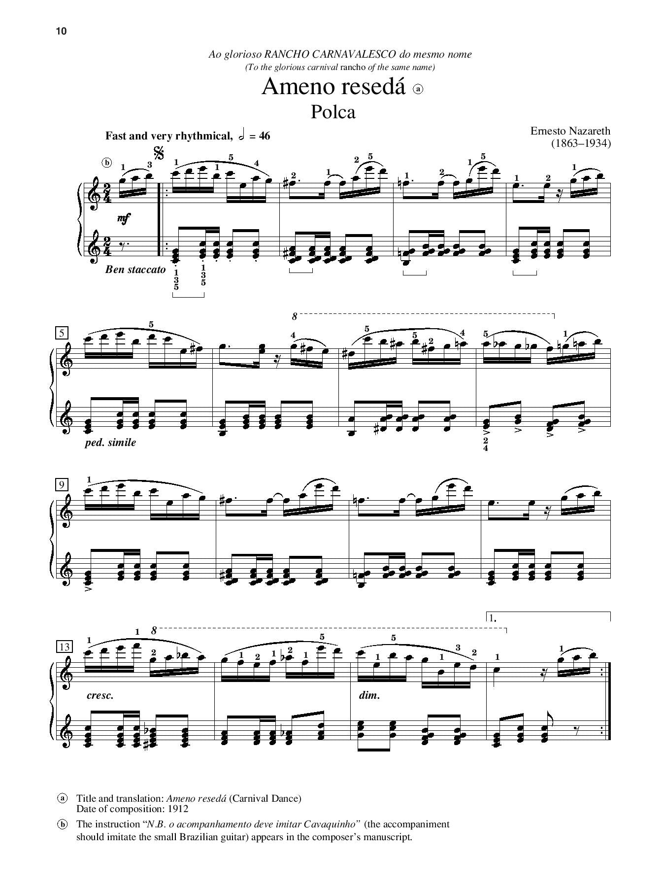 Nazareth: Brazilian Tangos and Dances