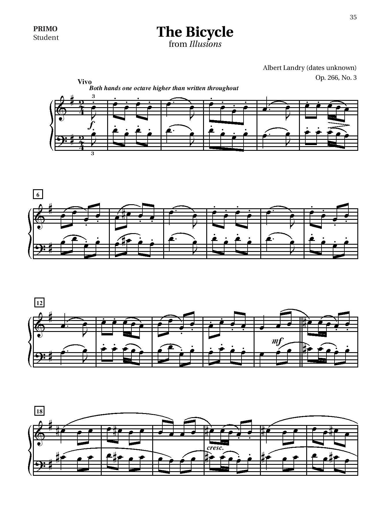 Easy Classical Piano Duets for Teacher and Student, Book 3