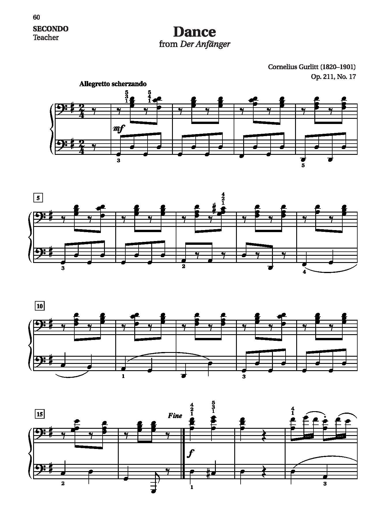 Easy Classical Piano Duets for Teacher and Student, Book 3