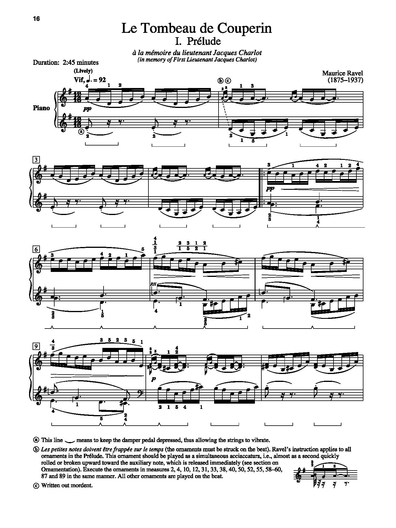 Ravel: Le Tombeau de Couperin