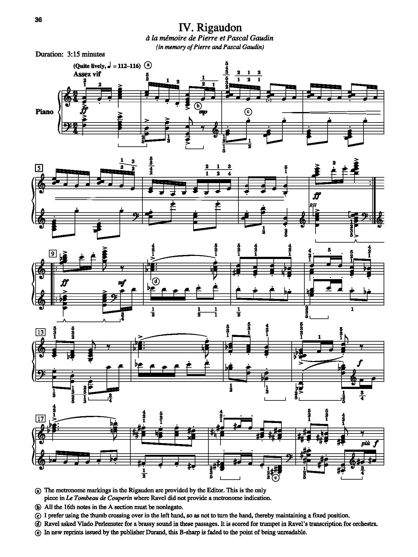 Ravel: Le Tombeau de Couperin