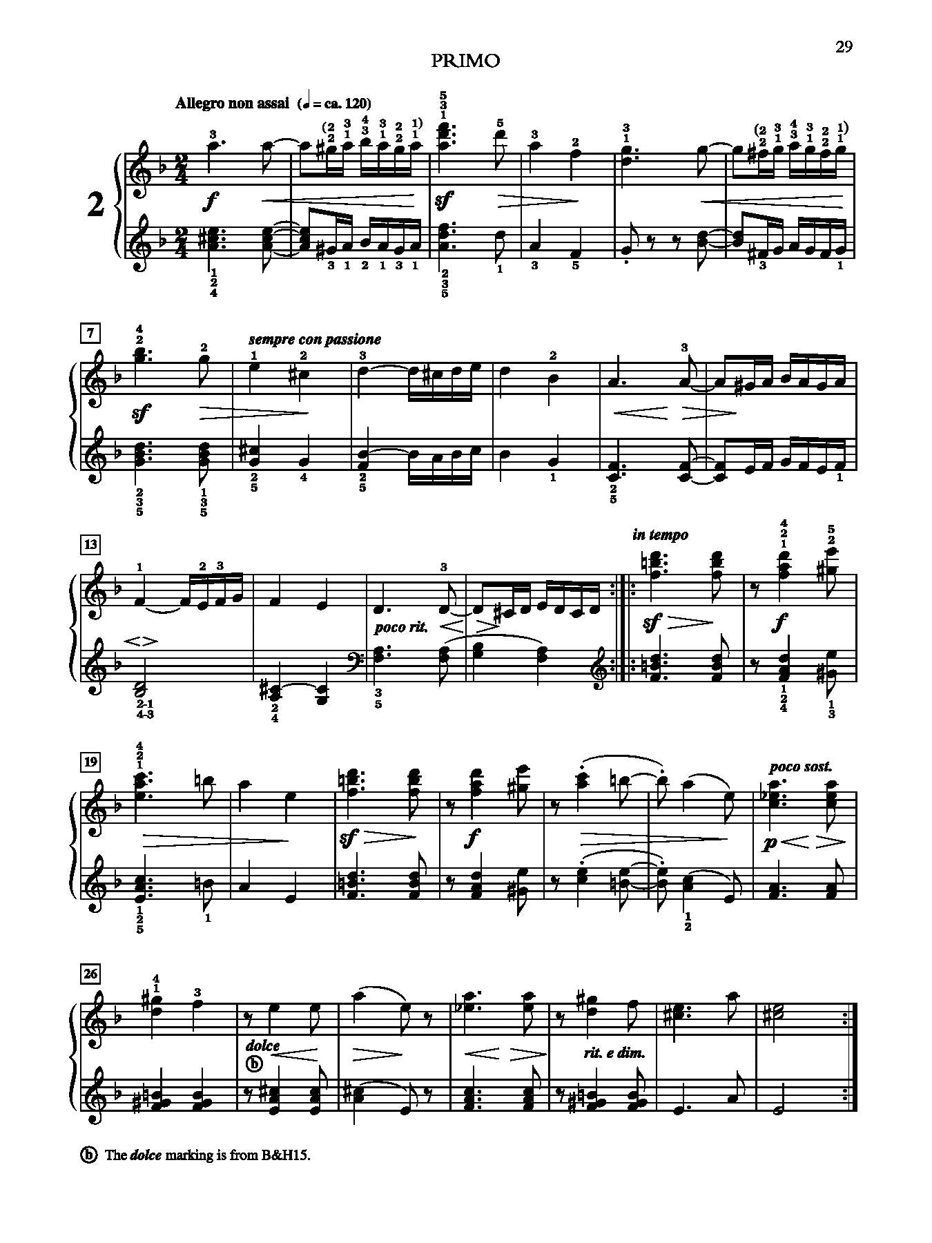 Brahms: Hungarian Dances, Volume 1 for Piano Duet