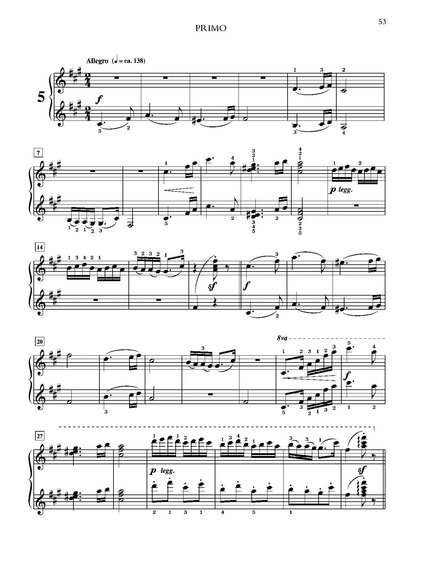 Brahms: Hungarian Dances, Volume 1 for Piano Duet