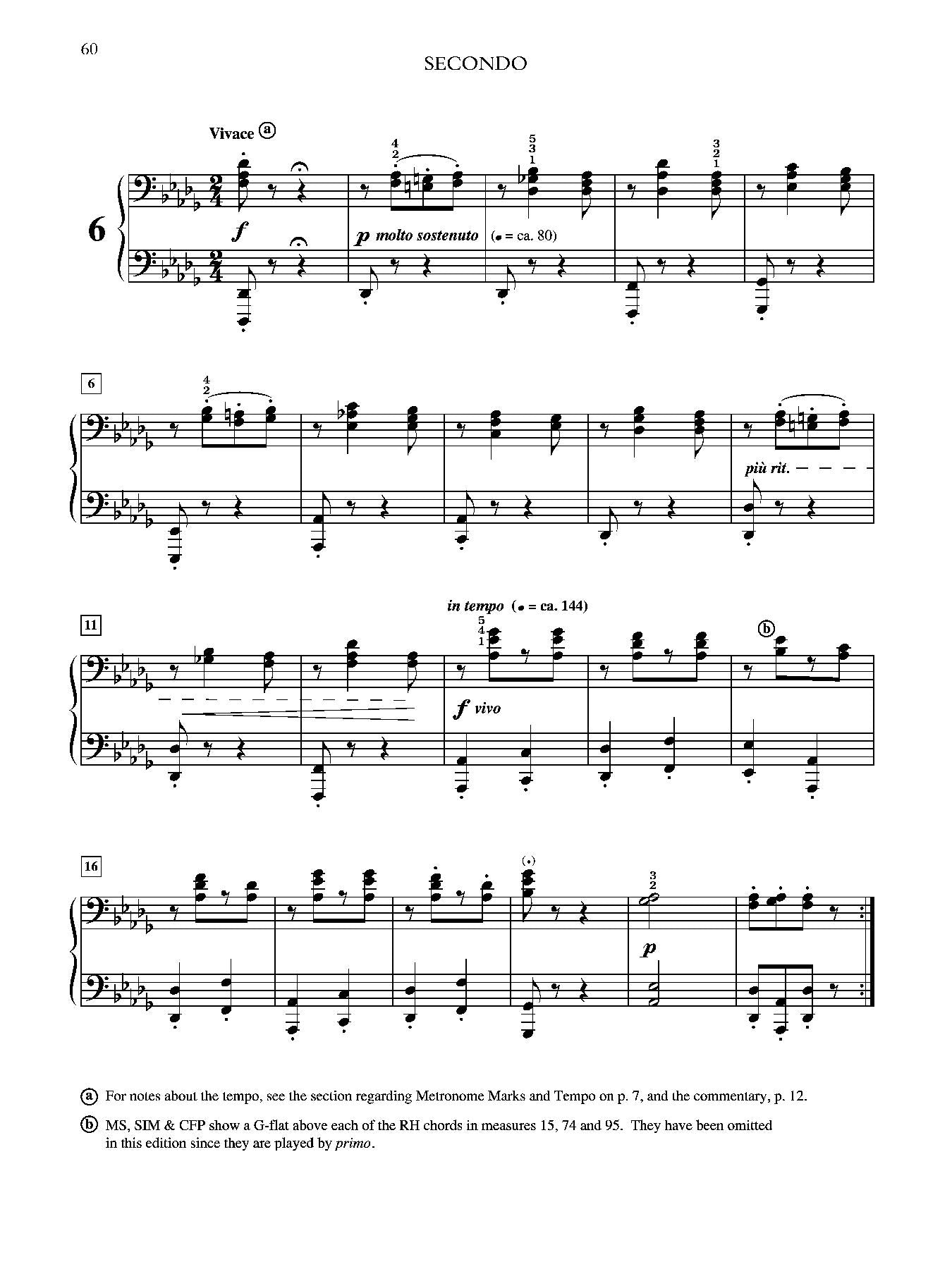 Brahms: Hungarian Dances, Volume 1 for Piano Duet