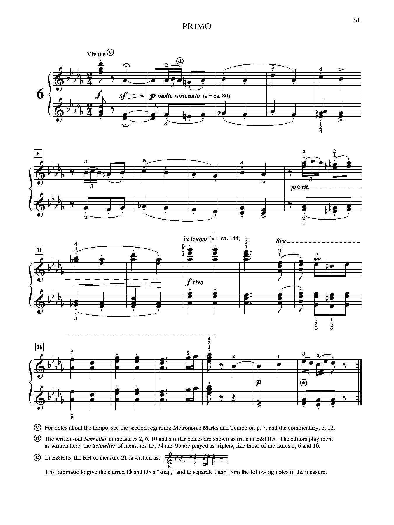 Brahms: Hungarian Dances, Volume 1 for Piano Duet