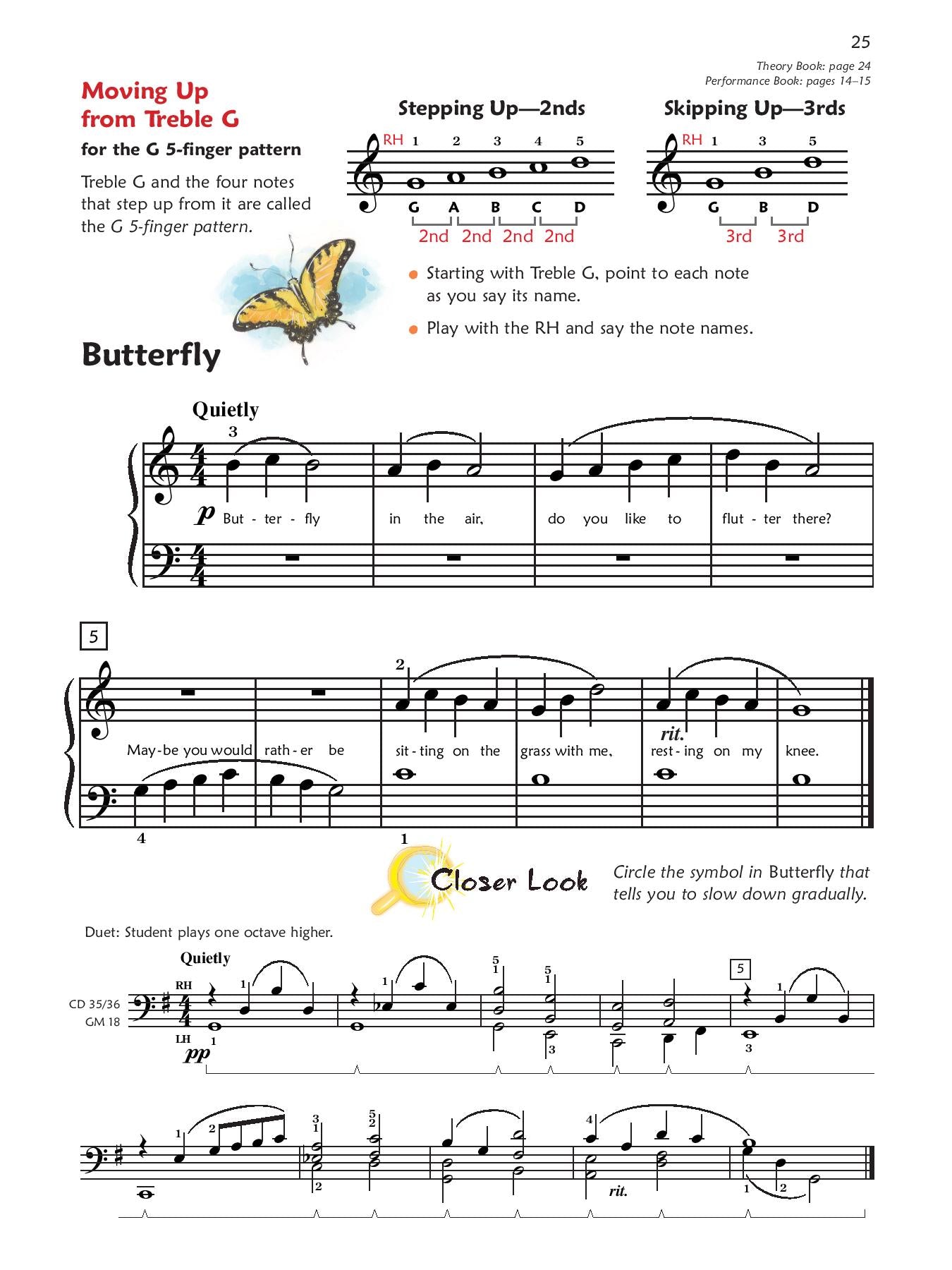 Alfred's Premier Piano Course, Lesson 1B