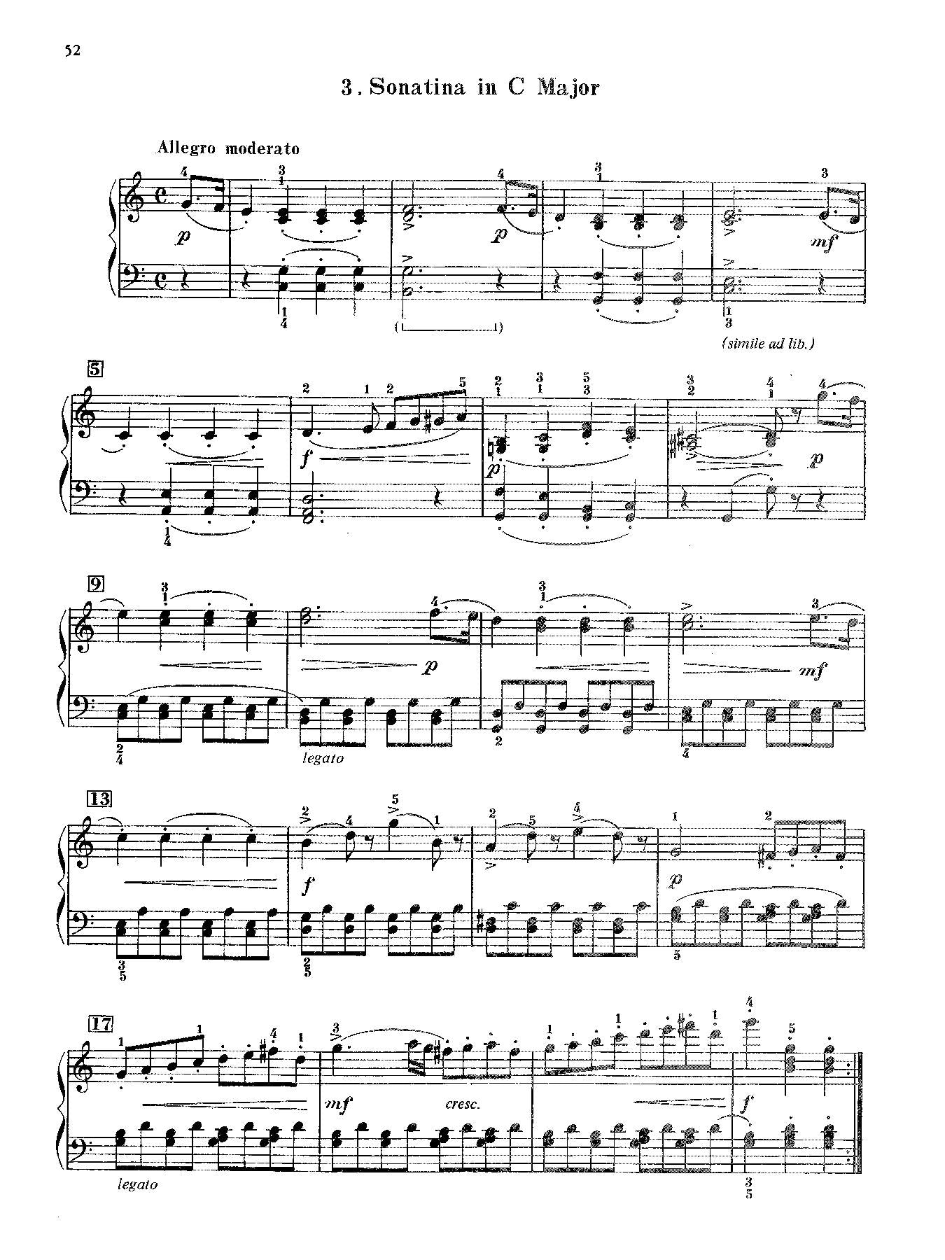 Diabelli: 11 Sonatinas, Op. 151, 168