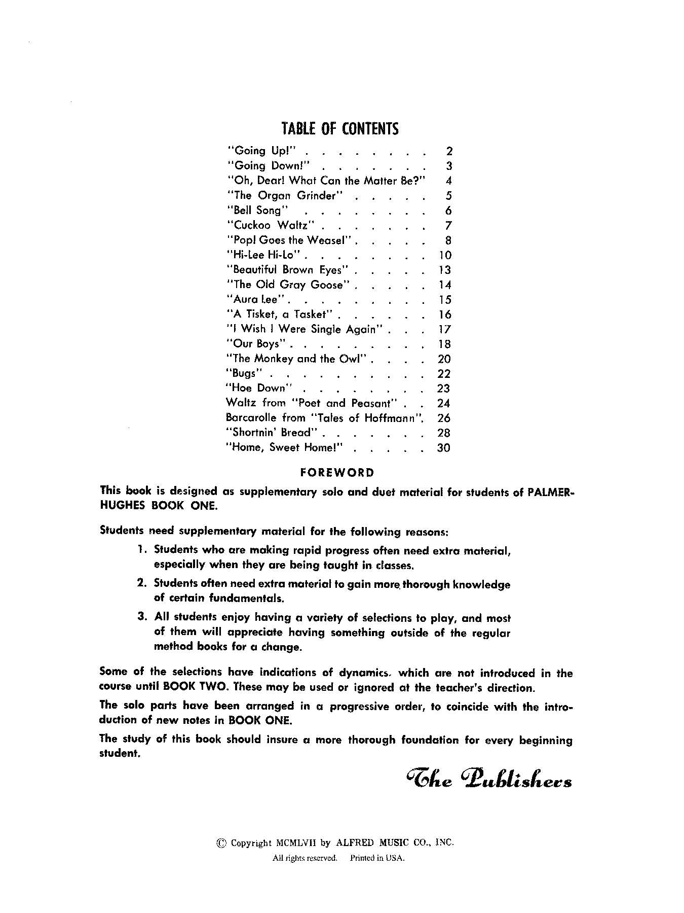 Palmer-Hughes Accordion Course Recital Book, Book 1