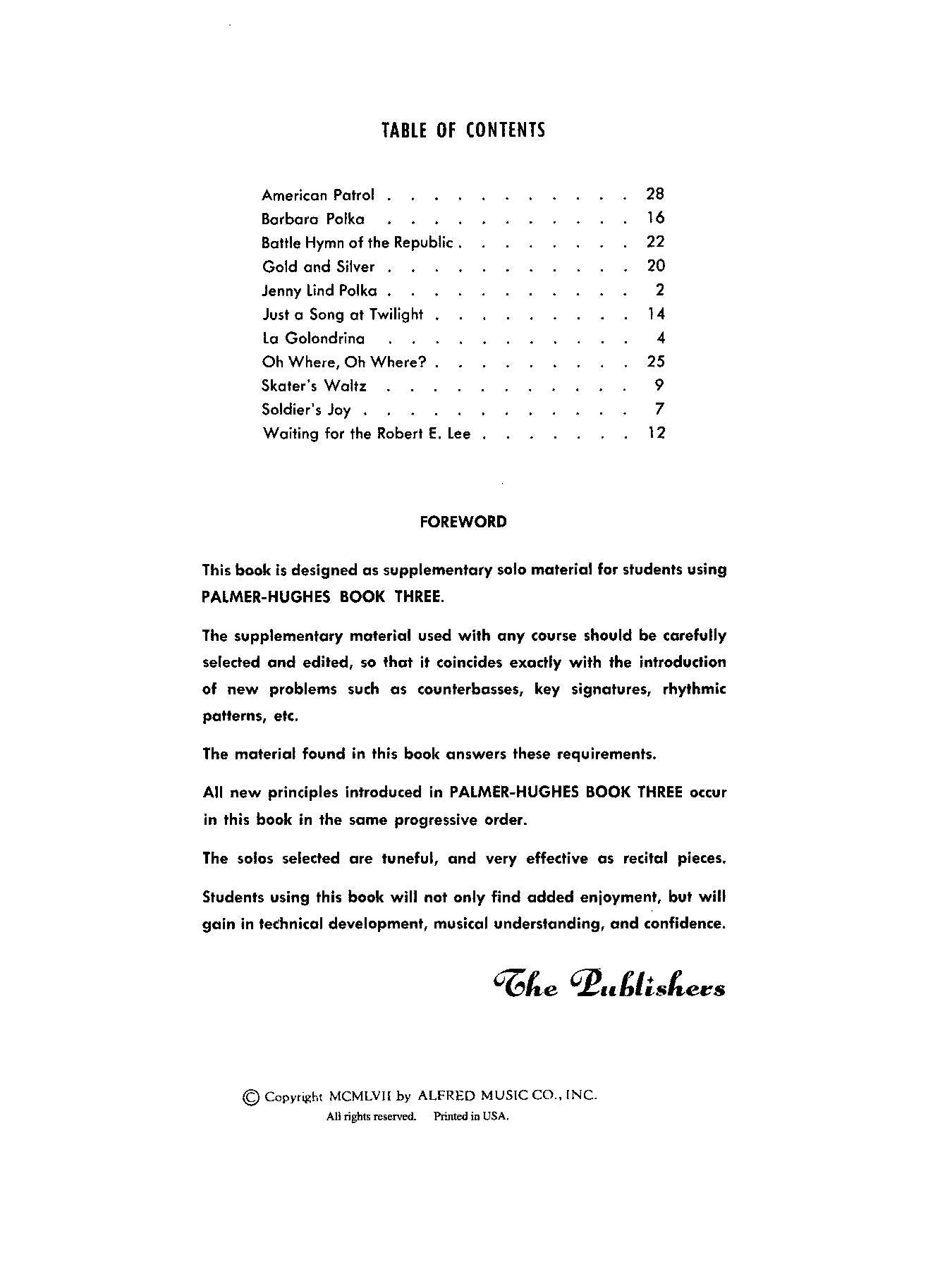 Palmer-Hughes Accordion Course Recital Book, Book 3