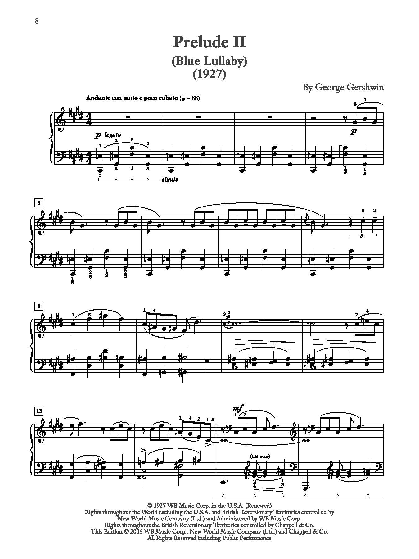 Gershwin: Three Preludes