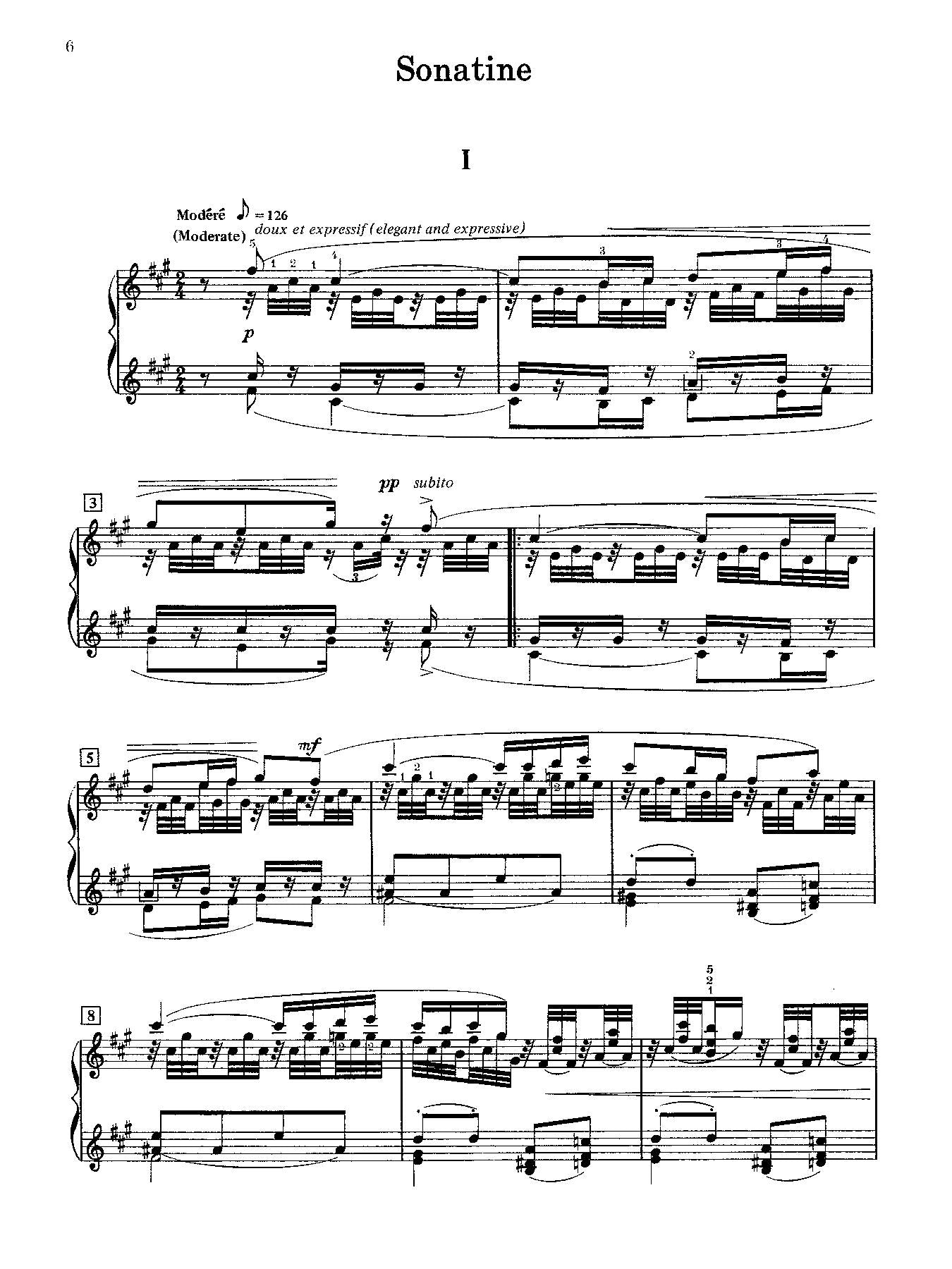 Ravel: Sonatine