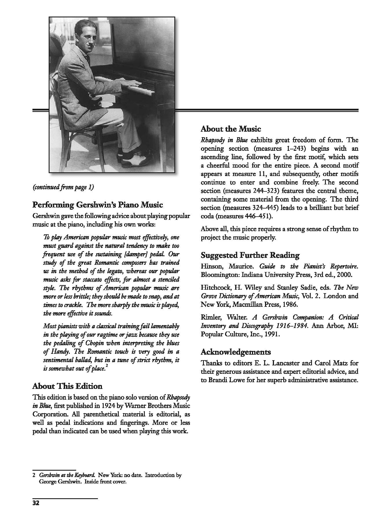 Gershwin: Rhapsody in Blue (Solo Piano Version)