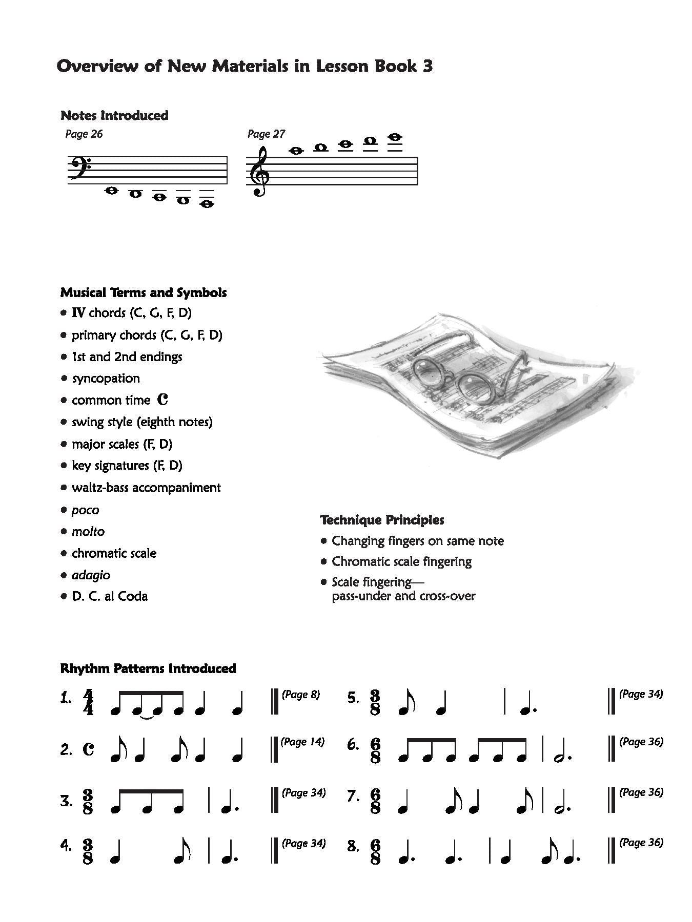 Alfred's Premier Piano Course, Lesson 3