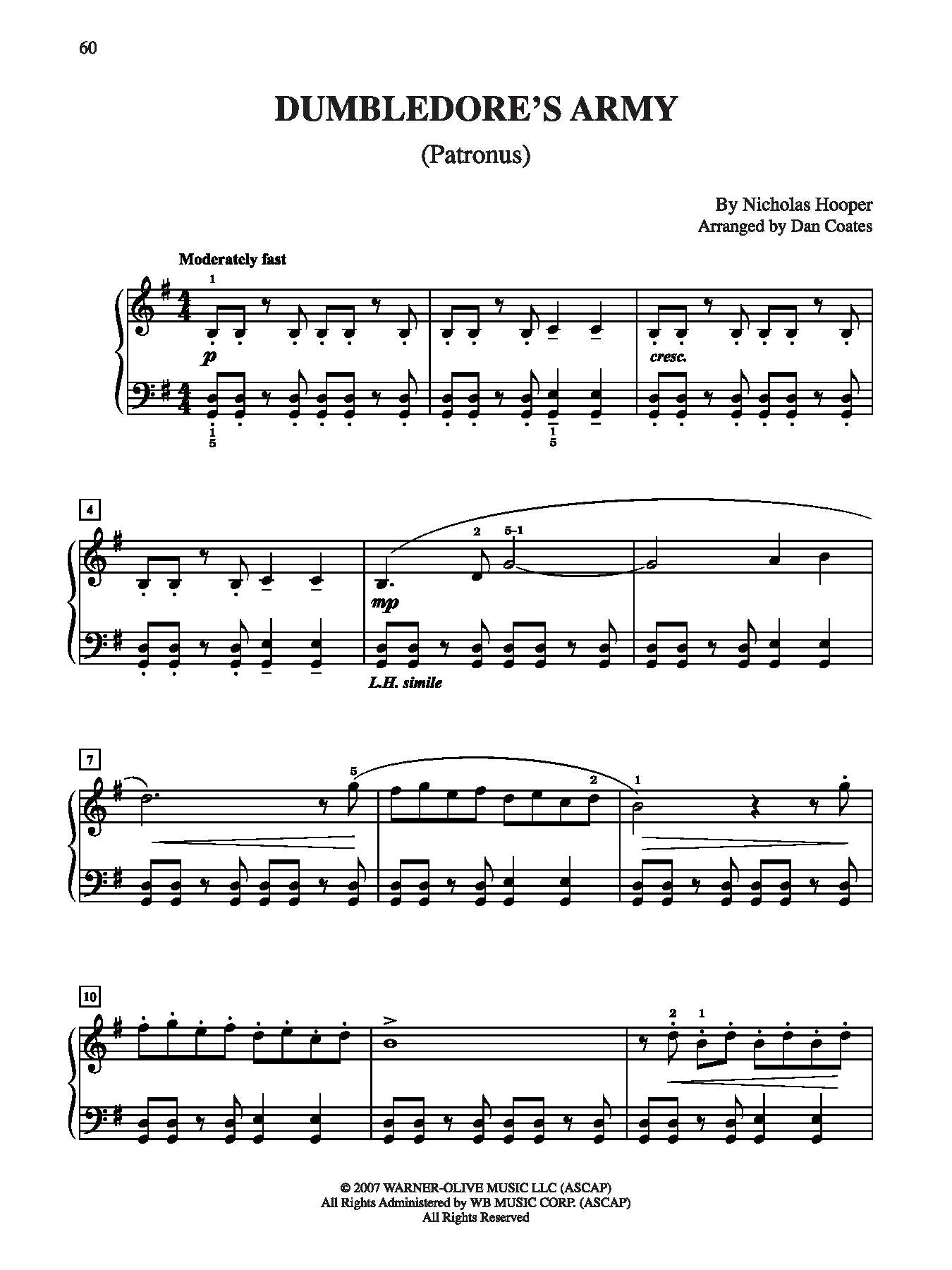 Harry Potter Magical Music for Easy Piano