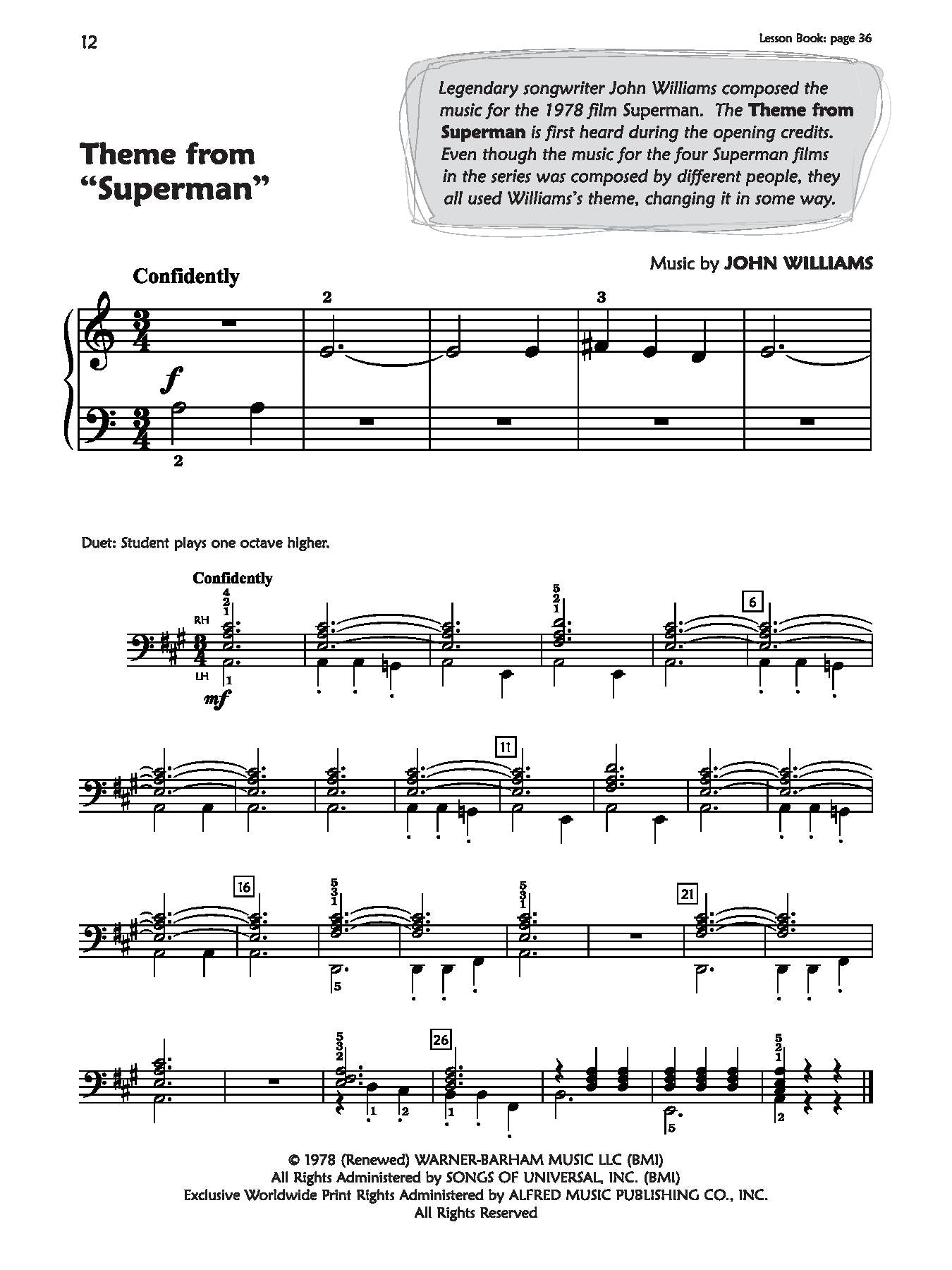 Alfred's Premier Piano Course, Pop and Movie Hits 1B