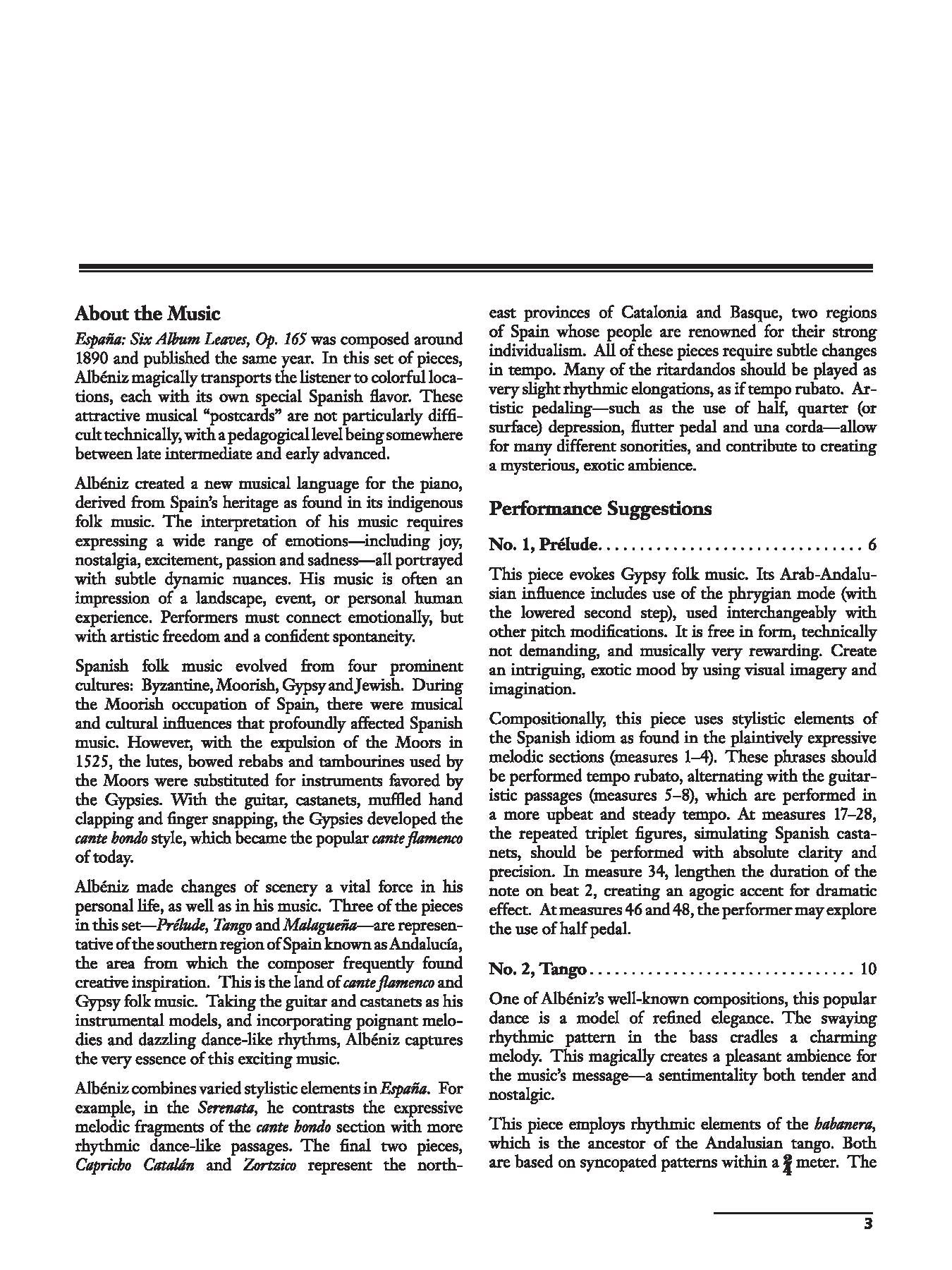 Albéniz: España, Opus 165