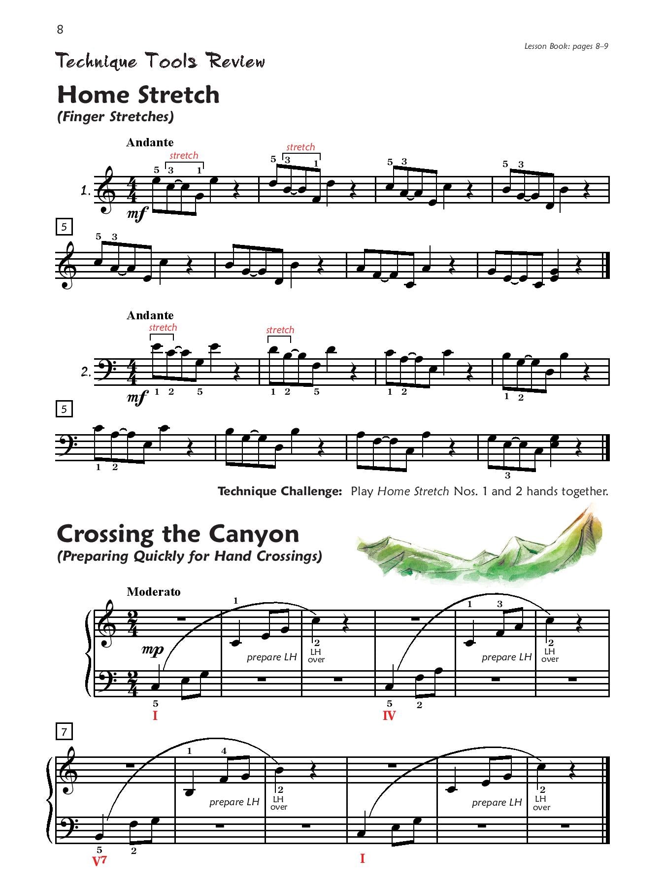 Alfred's Premier Piano Course, Technique 3
