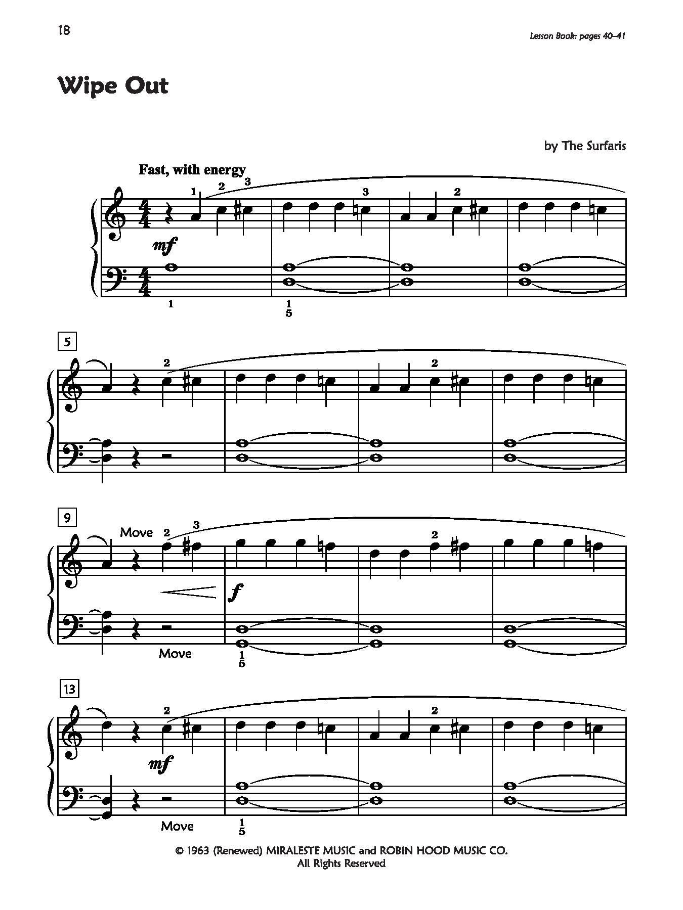 Alfred's Premier Piano Course, Pop and Movie Hits 2A