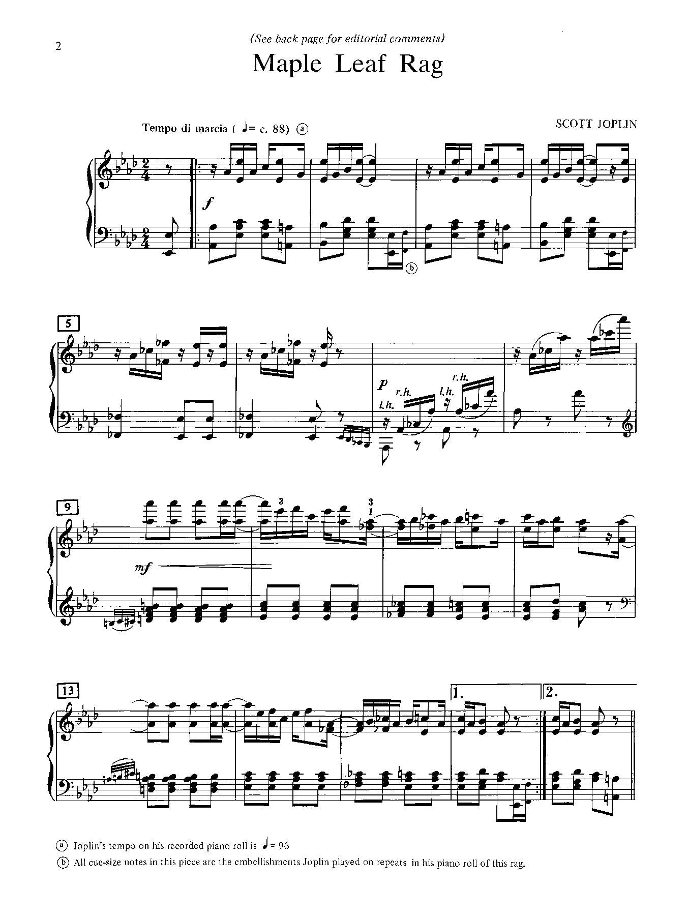 Joplin: Three Piano Rags