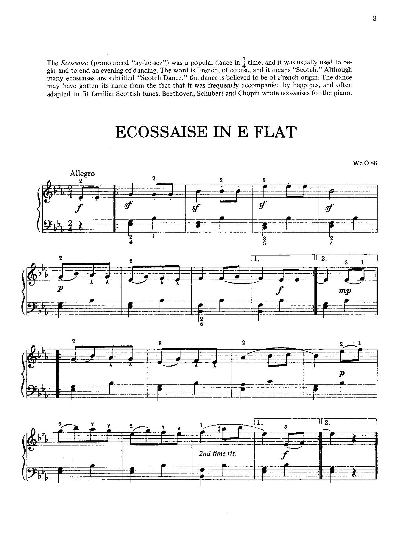 Beethoven: 16 Easiest Selections for Piano Solo
