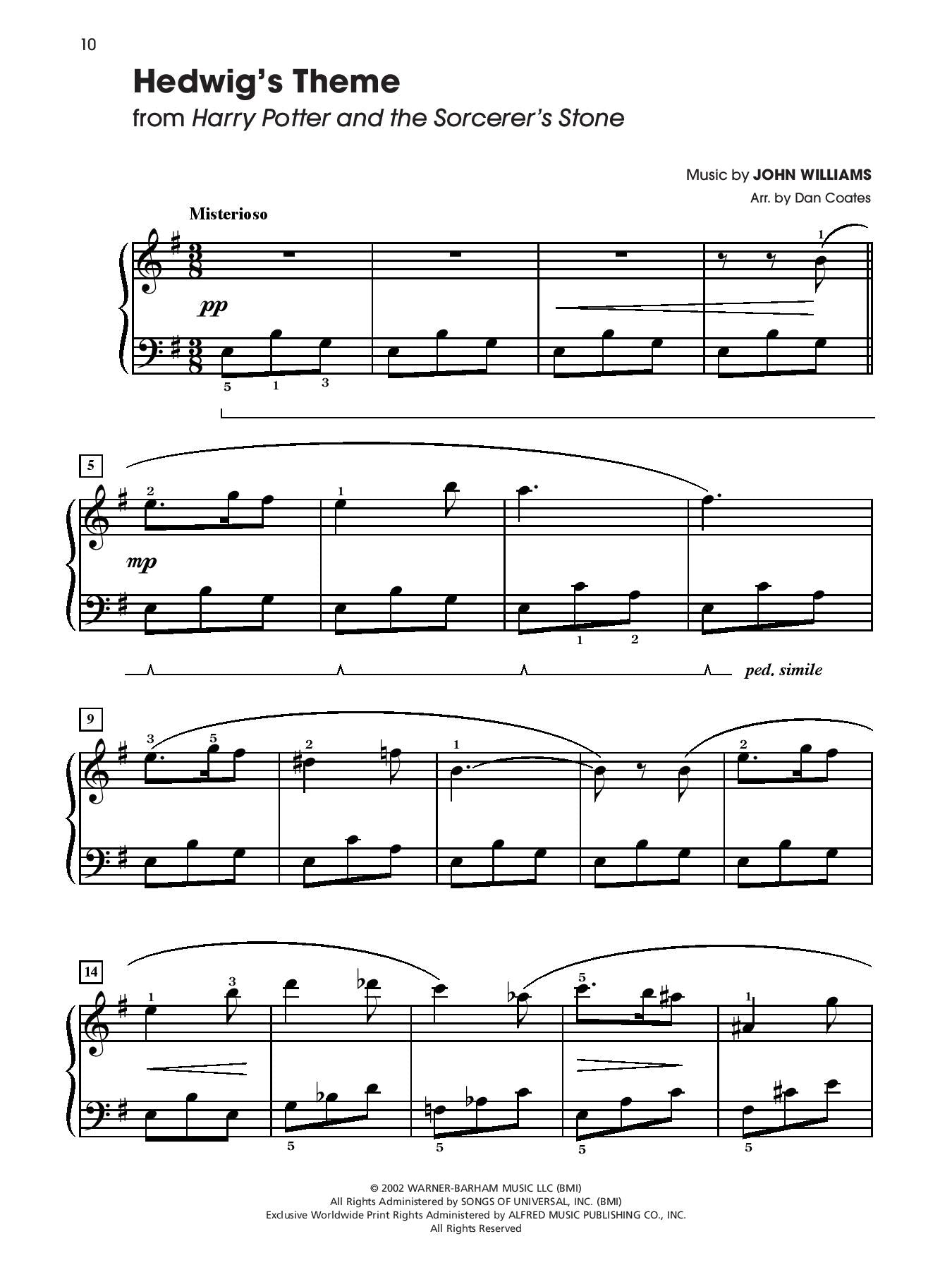 Harry Potter: Sheet Music from the Complete Film Series for Easy Piano