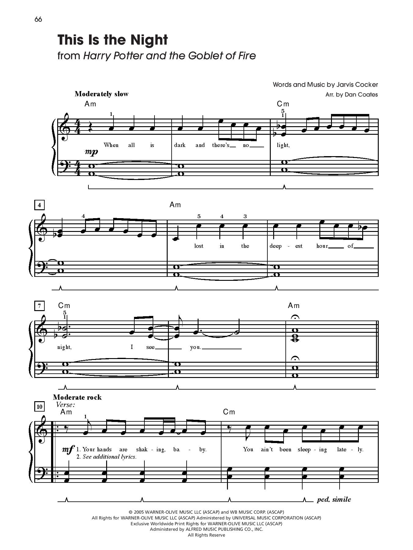 Harry Potter: Sheet Music from the Complete Film Series for Easy Piano