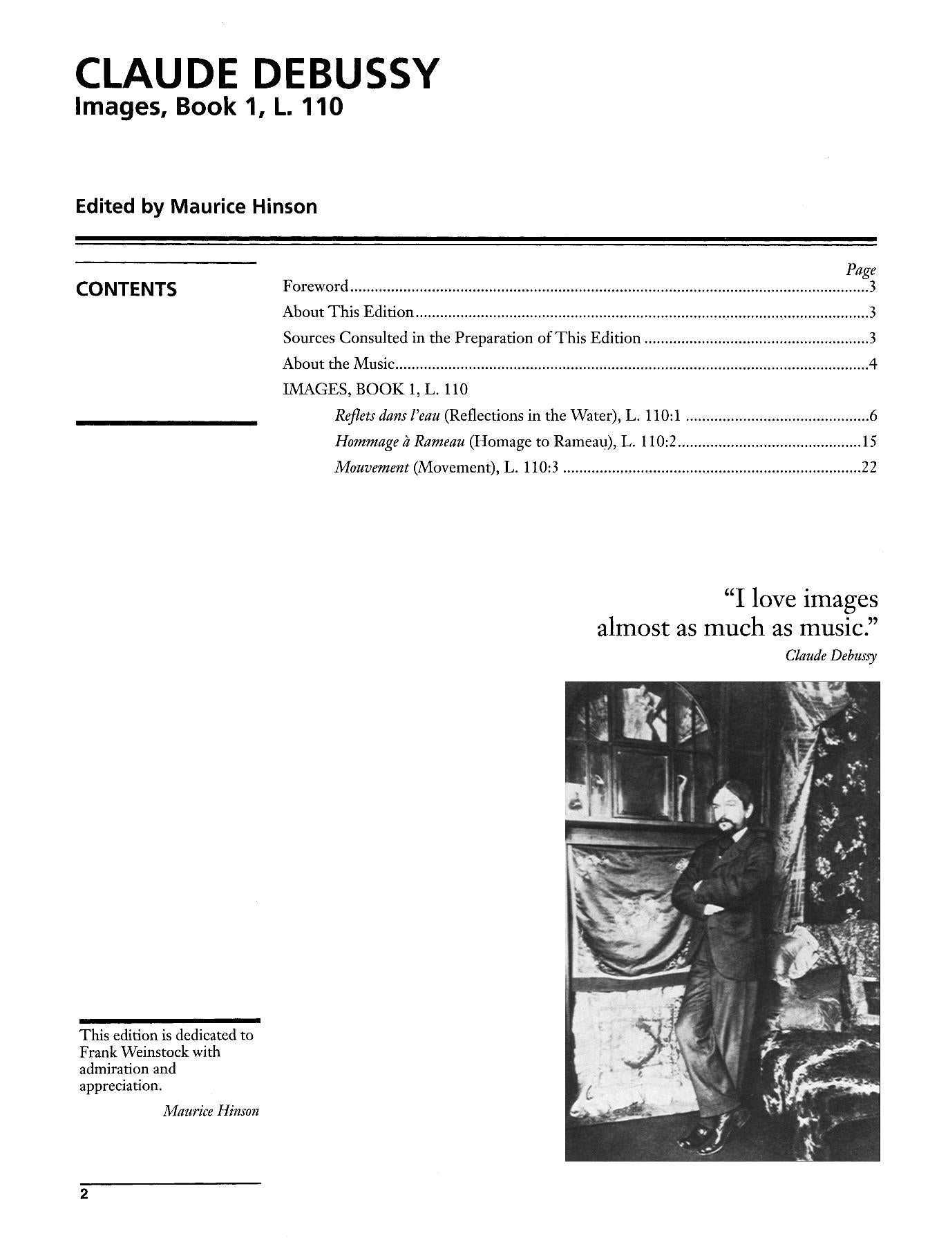 Debussy: Images Book 1