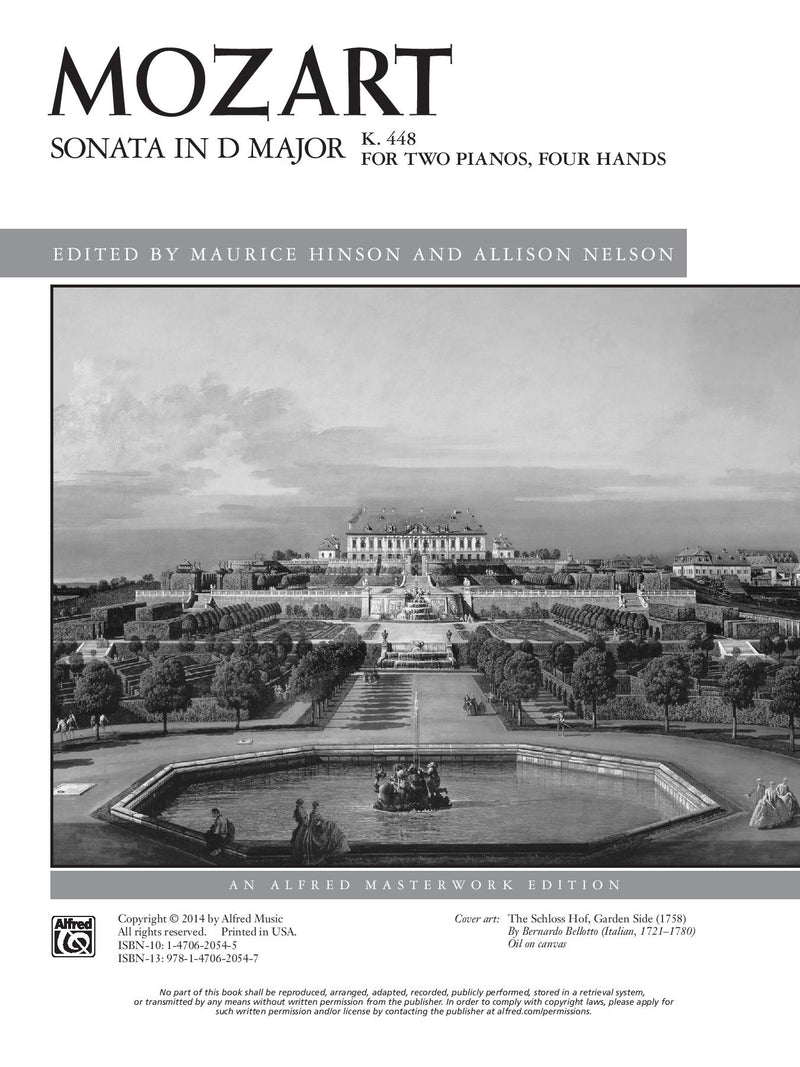 K.　Major,　D　Mozart:　in　Sonata　448