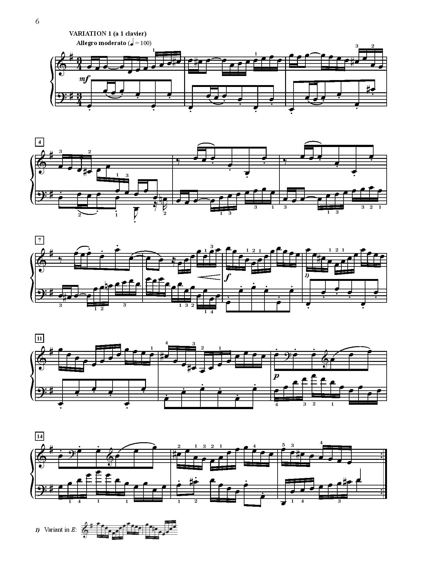 J. S. Bach: Goldberg Variations, BWV 988