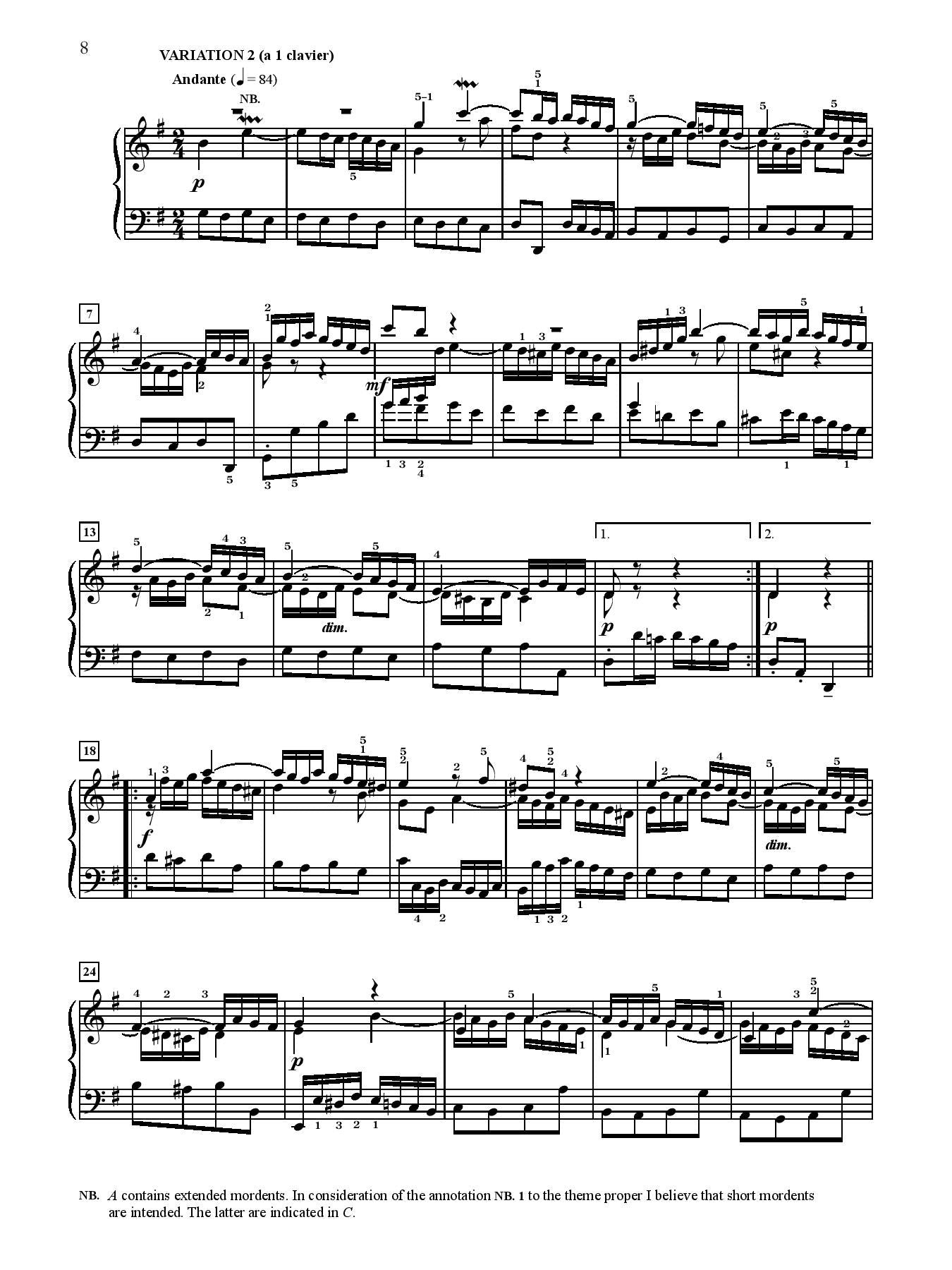 J. S. Bach: Goldberg Variations, BWV 988