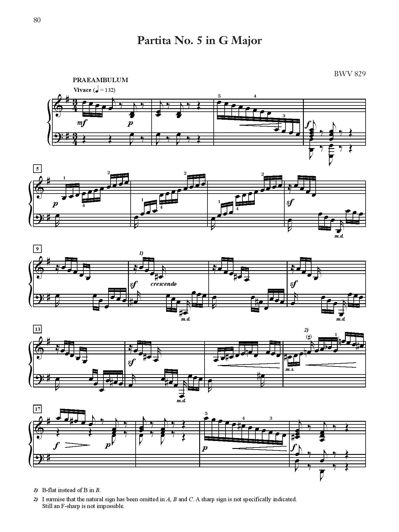 J. S. Bach: Six Partitas, BWV 825--830