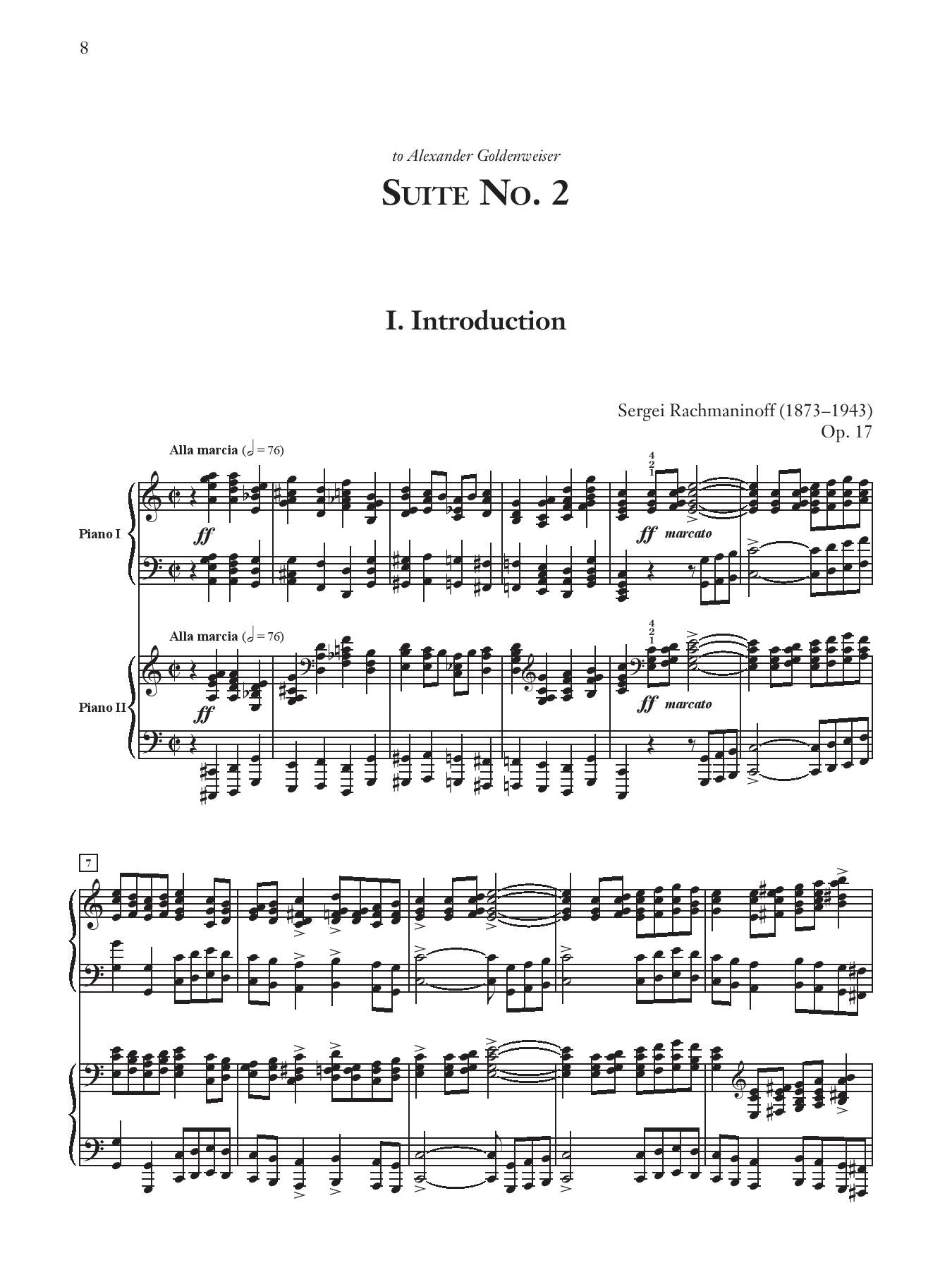 Rachmaninoff: Suite No. 2 Op. 17