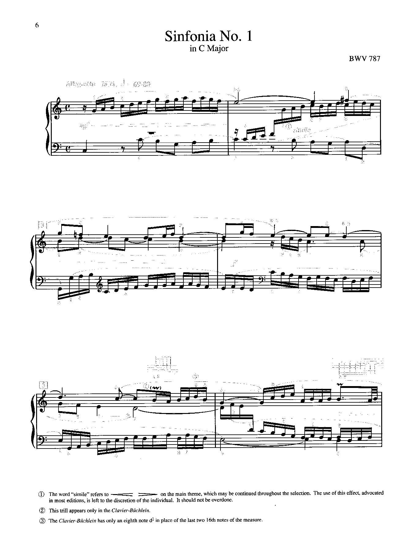 J. S. Bach: Sinfonias (Three-Part Inventions)