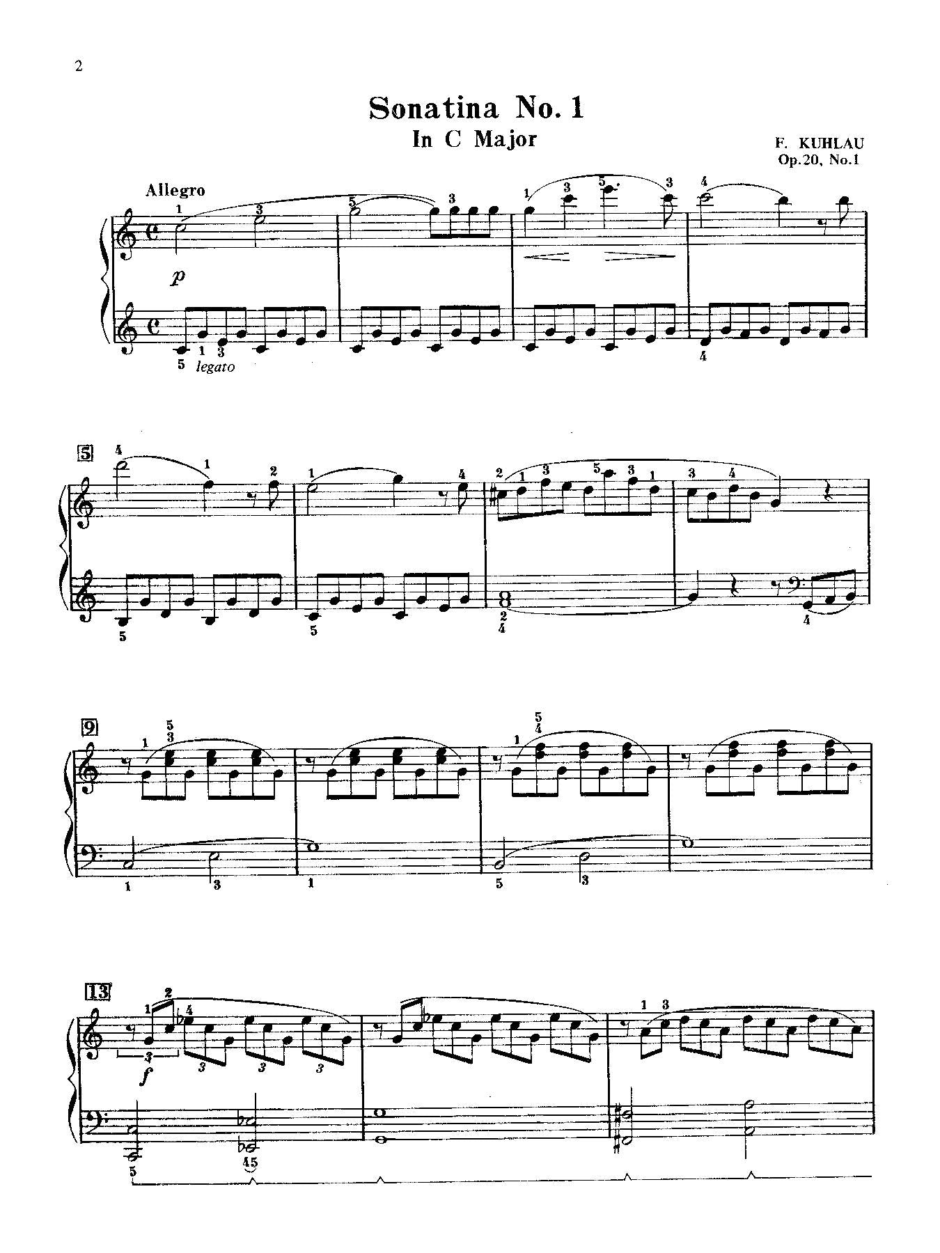 Kuhlau: 9 Sonatinas, Opp. 20 & 55