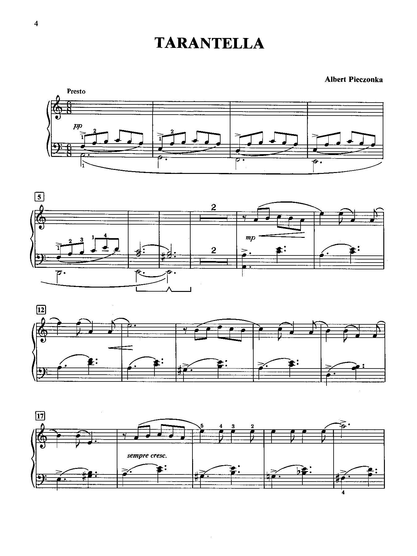 Pieczonka: Tarantella