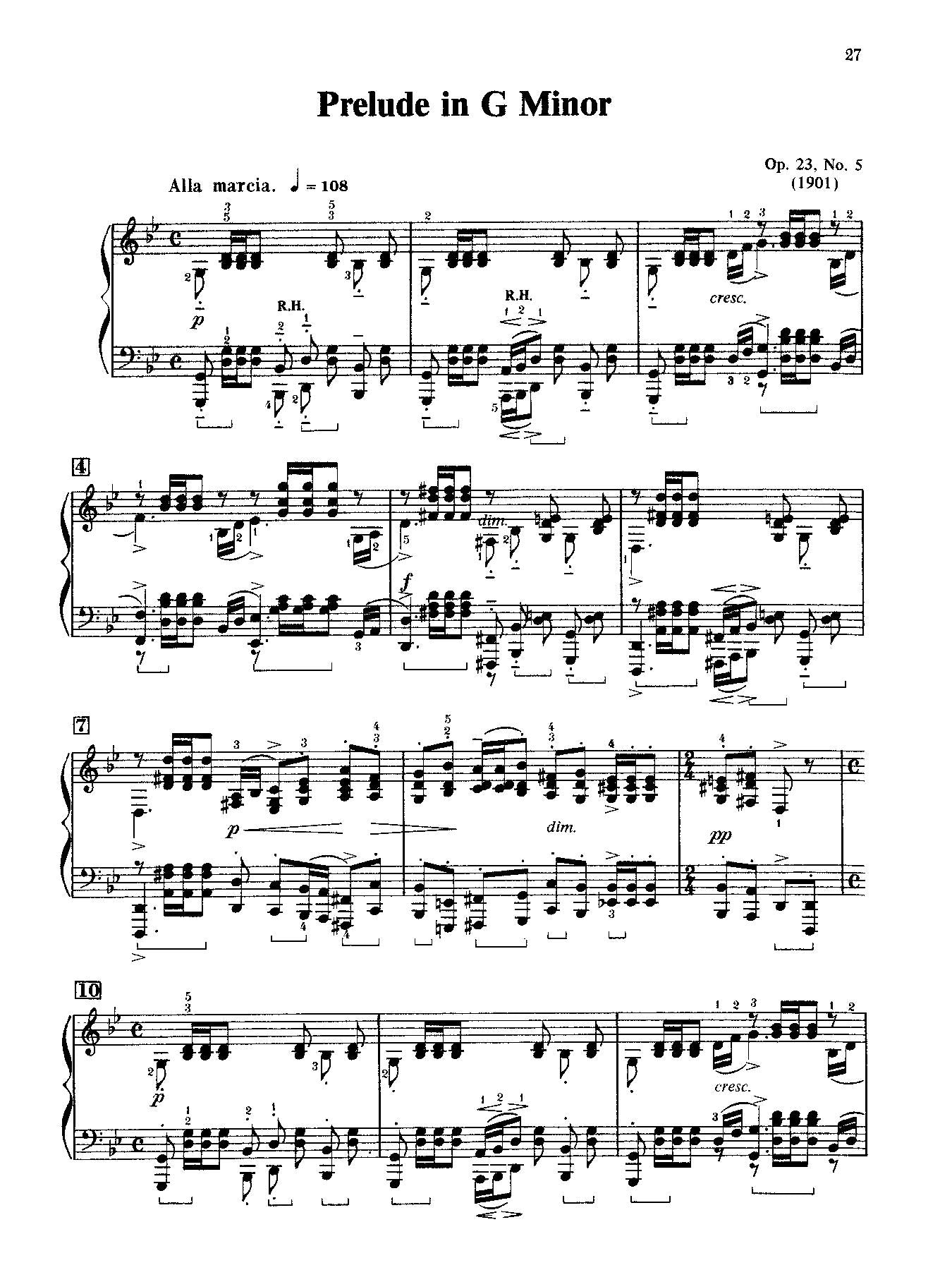 Rachmaninoff: Preludes, Opus 23