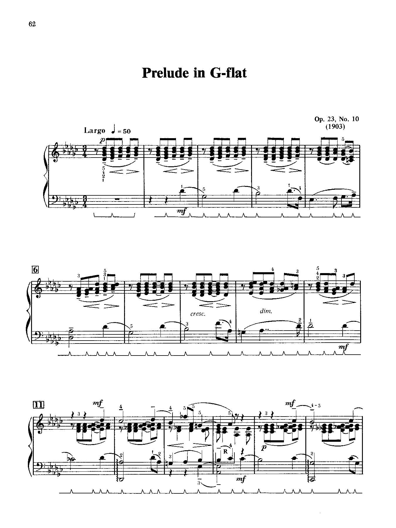 Rachmaninoff: Preludes, Opus 23