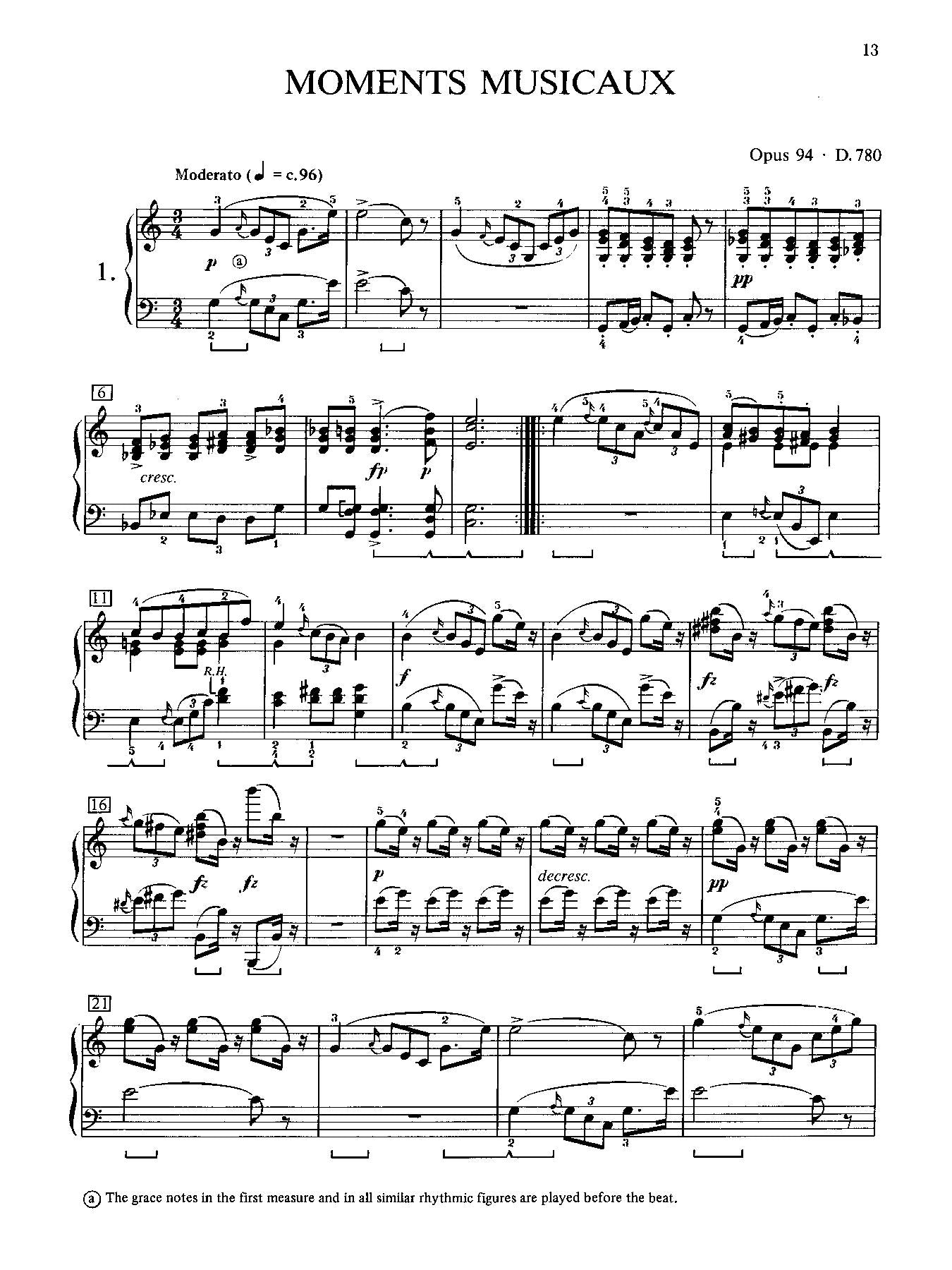 Schubert: Moments musicaux, Opus 94 and Impromptus, Opp. 90 & 142