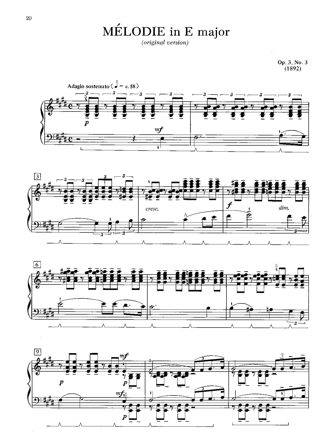 Rachmaninoff: Fantasy Pieces, Opus 3