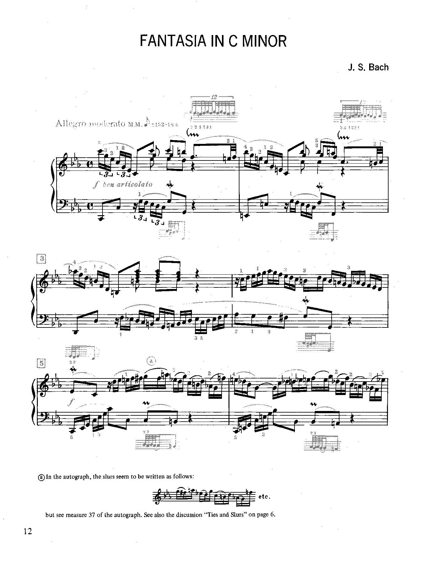 J. S. Bach: Fantasia in C Minor