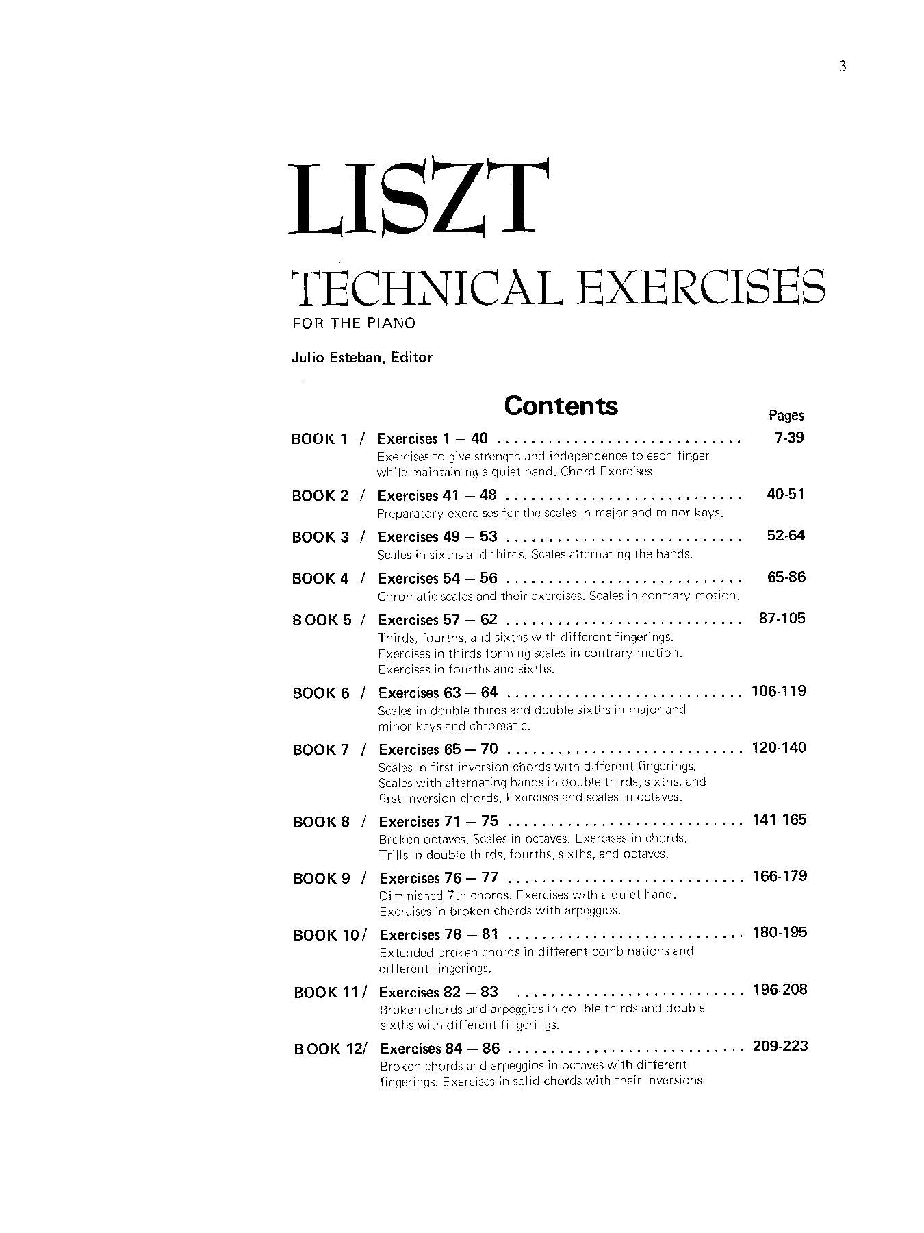 Liszt: Technical Exercises (Complete)